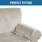 H.VERSAILTEX Stretch Velvet Loveseat Covers - Image 4