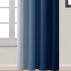 Yakamok Blue Ombre Curtains Room Darkening Grommet Curtains - Image 4