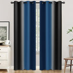 SimpleHome Ombre Room Darkening Curtains 84 inches Length - Image 2