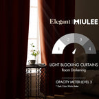 MIULEE Blackout Curtains Room Darkening Thermal Insulated Fall Drapes Solid - Image 2