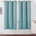 LEMOMO Stone Blue Thermal Blackout Curtains/42 x 72 Inch/Set of 2 Panels Room by Lemomo