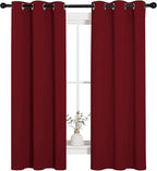 NICETOWN Christmas Window Curtains Blackout Drapes, Thermal Insulated Solid - Image 2