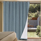 H.VERSAILTEX Linen Blackout Curtains Durable Thick Textured Linen Look 100% by HVERSAILTEX