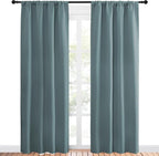 NICETOWN Greyish Blue Blackout Curtains Panels - Image 2