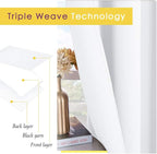 NICETOWN 50% Blackout White Curtain Set - Image 3