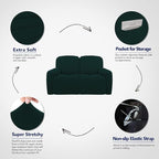 PureFit Super Stretch Loveseat Recliner Sofa Couch Cover - Image 3