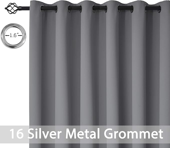Yakamok Blackout Patio Curtains 100x96 Inches - Image 4