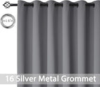 Yakamok Blackout Patio Curtains 100x84 Inches - Image 4