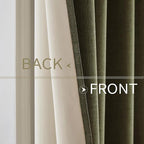 MIULEE Linen Texture Curtains for Bedroom Solid 100% Blackout Thermal Insulated - Image 6