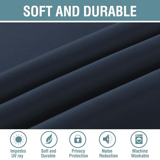 H.VERSAILTEX Blackout Curtain for Living Room Extra Long, Thermal Insulated - Image 4