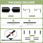 5/8” Diameter Curtain Rods 30-45 Inch, - Image 3