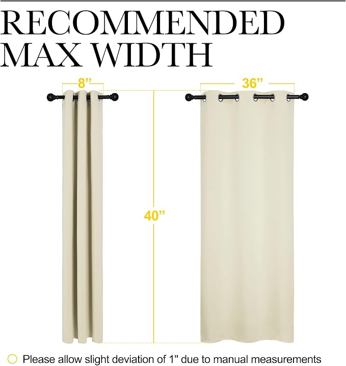 NICETOWN Room Darkening Curtain Panels - Image 7