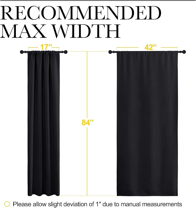 NICETOWN Black Out Curtain Panels - Image 7