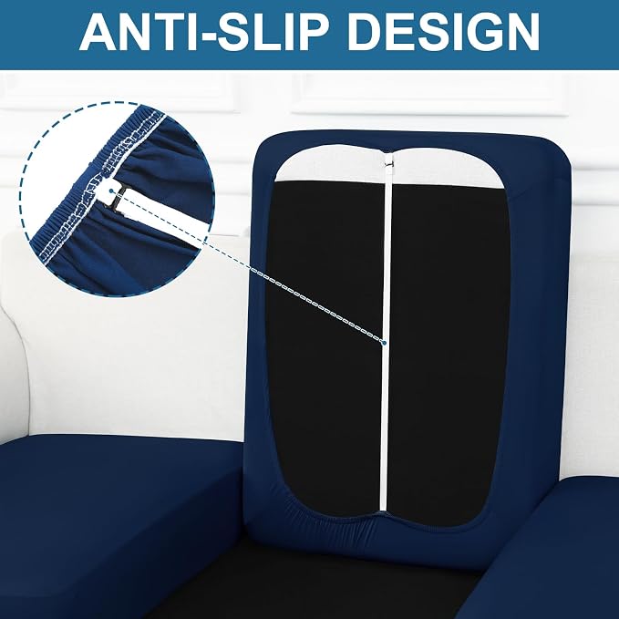 Smiry Printed Couch Cushion Covers, Stretch Soft Couch Covers - Image 3