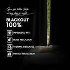 Yakamok Dove Grey 100% Blackout Curtains Grommet Window Treatments - Image 2