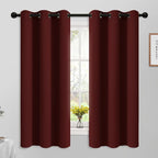 Yakamok 63 Inch Length Burgundy Red Blackout Curtains by Yakamok