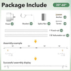 IFELS 2 Pack Heavy Duty Curtain Rods - Image 6