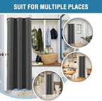 H.VERSAILTEX Doorway Curtain Blackout Closet Door Curtain Room Divider Window - Image 5