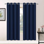 Yakamok Blackout Curtains with Grommet Thermal Insulated Room Darkening Window by Yakamok