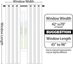 Yakamok Greyish White and Sage Green Ombre Curtains, Light Blocking Curtains - Image 8