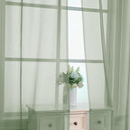 Aiyufeng Sheer Bedroom Curtains 2 Panel Sets 84" Inch Length - Image 6