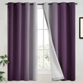 Yakamok 100% Blackout Curtains 63 Inch Length 2 Layers, Light Blocking Thermal by Yakamok