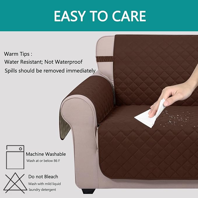 U-NICE HOME Reversible Sofa Cover Couch Cover - Image 5