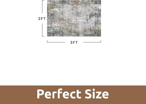2 x 3 Small Area Rug Indoor Entryway Rug Machine Washable Non Slip Low Pile - Image 2