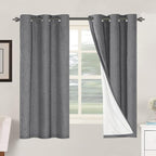 H.VERSAILTEX Primitive Linen Curtains 100% Blackout Curtain Drapes Burlap by HVERSAILTEX