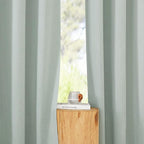 NICETOWN Linen Flax Semi Sheer Curtains 94" Length, Grommet Window Treatments - Image 5
