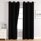 ChrisDowa 100% Blackout Curtains 72 inch Long by ChrisDowa