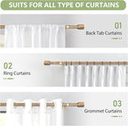 5/8” Diameter Curtain Rods 30-60 Inch, - Image 7
