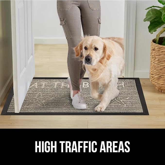 GORILLA GRIP 100% Waterproof All-Season WeatherMAX Doormat, US Designed Natural - Image 6