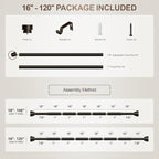 Lootkell Modern Brown Curtain Rods - Image 9