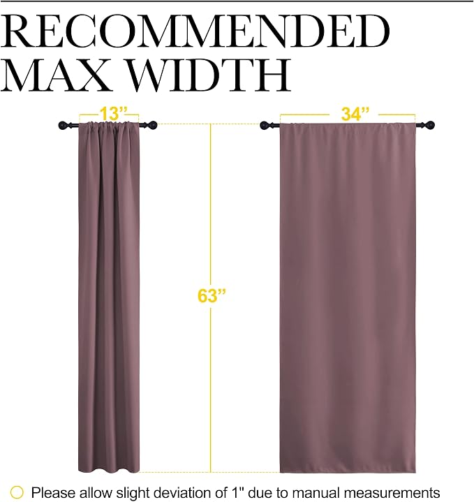 NICETOWN Bedroom Curtains for Kids Room, Window Treatment Thermal Insulated - Image 7