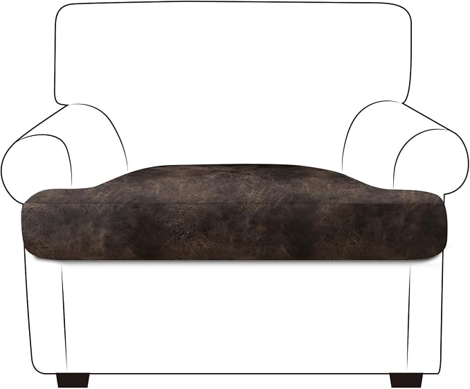 Leather Look Couch Cushion Covers Sofa Seat Slipcovers Sets Couches Furniture by ANARACHON