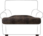 Leather Look Couch Cushion Covers Sofa Seat Slipcovers Sets Couches Furniture by ANARACHON