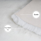 Ghouse Ultra Soft Faux Rabbit Fur Rug 4x6, Machine Washable Area Rugs - Image 3