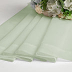 Lecloud Light Green Sheer Curtains 78 Inches Long 2 Panels, Modern Light - Image 6