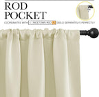 NICETOWN Kitchen Curtains, Short Blackout Curtains & Drapes, Home Decoration - Image 3