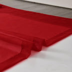 SpaceDresser Basic Rod Pocket Sheer Voile Window Curtain Panels Christmas Red 1 - Image 6