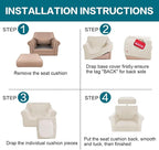 Turquoize 2 Piece Chair Covers Armchair Slipcovers - Image 6