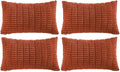 Fancy Homi 4 Packs Boho Burnt Orange Fall Decorative Throw Pillow Covers 12x20 by Fancy+Homi