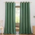 NICETOWN Rustic Linen 144 inch Long Curtains by NICETOWN