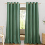 NICETOWN Rustic Linen 102 inch Long Curtains by NICETOWN