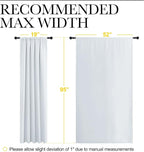 NICETOWN Greyish White Bedroom Curtain Panels - Image 7