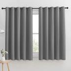 NICETOWN Silver Grey Blackout Curtain Panels by NICETOWN