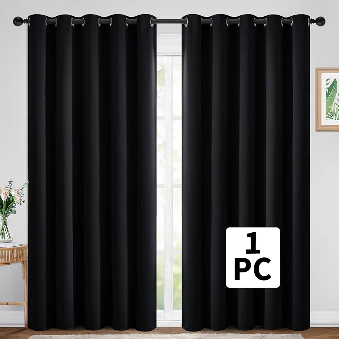 Yakamok Wide Thermal Blackout Patio Door Curtain Panel, Sliding Door Insulated - Image 2