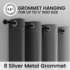 SimpleHome Blackout Curtains Ombre - Image 3