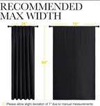 NICETOWN Black Blackout Curtain Blinds - Image 7